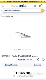 Starlink internet router via satellite completo
