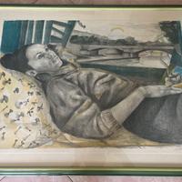 Ugo attardi litografia quadro
