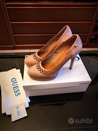 Décolleté Guess Vera Pelle Tg 40 scarpe col tacco