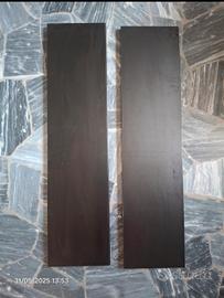 Mensole 80 cm Nere tasselli a scomparsa