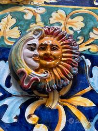 Sole e luna ceramica