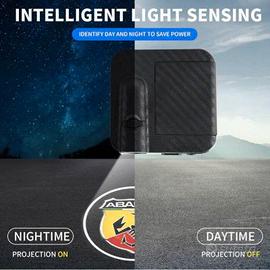 logo led Abarth proiettato s terra da portiera