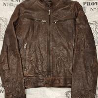 Giacca pelle stile Biker 