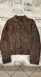 Giacca pelle stile Biker 