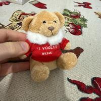 Orsetto Peluche portachiavi con scritta