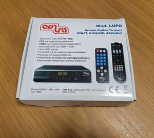 Decoder DVB-T2 con doppio telecomando