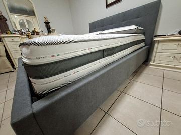 LETTO MATRIMONIALE A CONTENITORE CON MATERASSO 