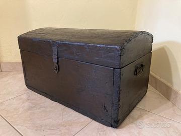 Baule in legno antico primi 900