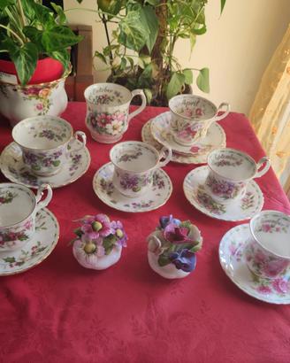 Royal Albert England set 10 porcellane mesi