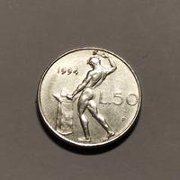 SERIE DI 50 LIRE PICCOLE DAL 1990 AL 1994