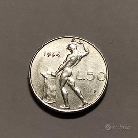 SERIE DI 50 LIRE PICCOLE DAL 1990 AL 1994