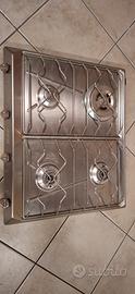 piano cottura Smeg inox a gas
