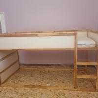 Letto  ikea pino/bianco