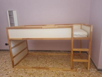 Letto  ikea pino/bianco