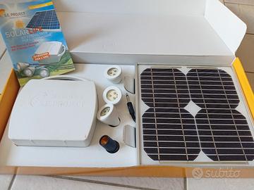 Pannello solare con 3 punti luce - nuovo