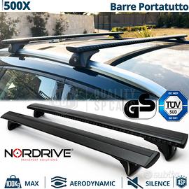 Barre Portatutto per Fiat 500X in Alluminio Nero