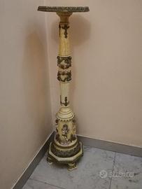 colonnina porta vasi in stile barocco