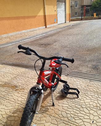 Bicicletta 14 " con rotelle  bambino 3/6 anni 