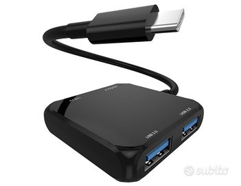 Hub USB 4 in 1 adattatore Tico c 100w 4 uscite per
