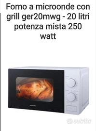 forno a microonde 20 LT grill potenza mista 250 w