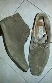 Fioretti mocassino alto uomo 40,5 beige camoscio /