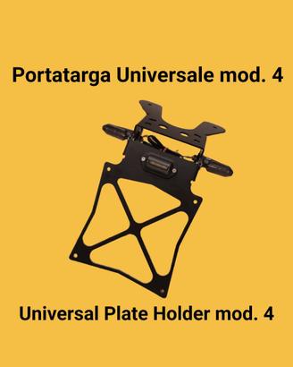 PORTATARGA MOTO REGOLABILE TIPO 4