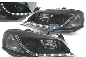 FARI PER OPEL ASTRA G 97-04 LUCE DIURNA NERI
