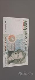 Banconota 5000 lire Bellini 1985