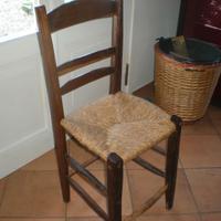 10 VECCHIE SEDIE IN LEGNO