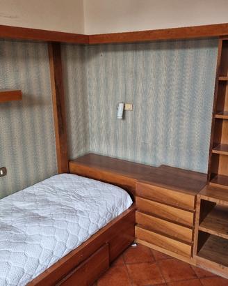 Cameretta salvaspazio letto singolo con cassetti