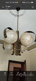 lampadario space age anni '70