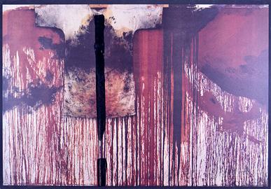 Hermann Nitsch - "Übermalte Bild - Lithographen"