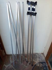 ricambi, aste, gambe gazebo alluminio 