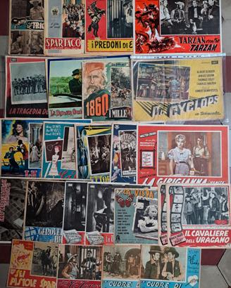 Lotto 24 fotobuste cinema film anni 40 50 italiani