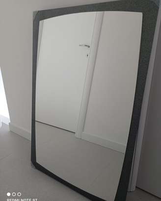 Specchio 90x60 cornice in vetro glitter