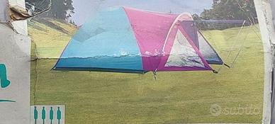 Tenda igloo posti 3+1 con tenda canadese in omagg