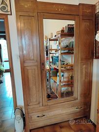 armadio anni 30 121x49 h 210 cm
