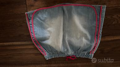 Minigonna in jeans leggero