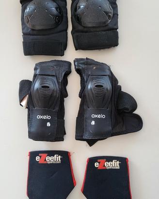 Ginocchiere e gomitiere per pattinaggio skateboard