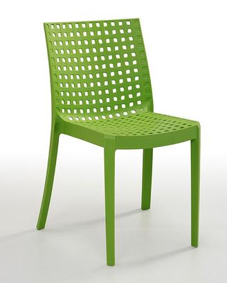 Sedie In Polipropilene Impilabile Verde Cod3161V