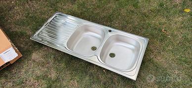 Lavello con gocciolatoio acciaio inox