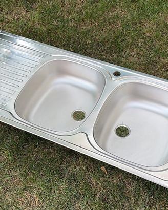 Lavello con gocciolatoio acciaio inox