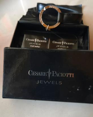 Portachiavi pelle e acciaio 4US Cesare Paciotti