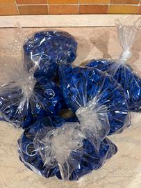 1000 ghiere M18 in plastica blu per sensori nuove