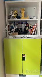2 Mobili libreria Ikea bambini 3 e 2 blocchi