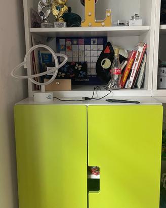 2 Mobili libreria Ikea bambini 3 e 2 blocchi