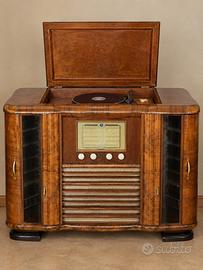 Antico mobile musicale , mobile bar eporta dischi