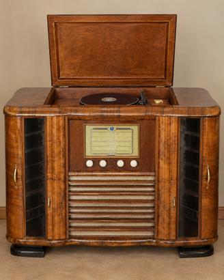 Antico mobile musicale , mobile bar eporta dischi