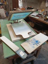 Macchina fa lavoro serigrafica