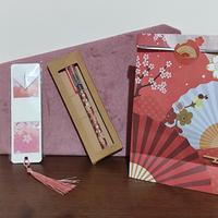 Set penna e segnalibro stile giapponese 